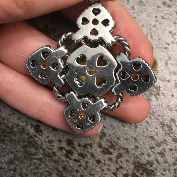 David Yurman Renaissance Pendant Peridot Citrine - Picture 3 of 5